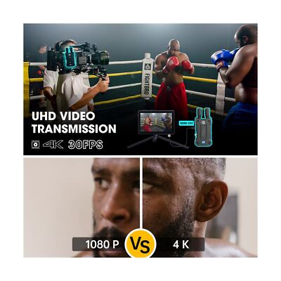 Hollyland Mars 4K Wireless Video Transmitter 5G SDI HDMI Transmitter, 450FT L...