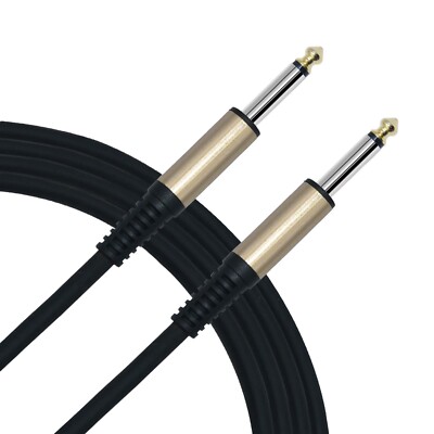 Hakka Guitar Cable 20ft Noiseless Electric  Bass 1/4'' AMP Patch Cord Pedal Cable
