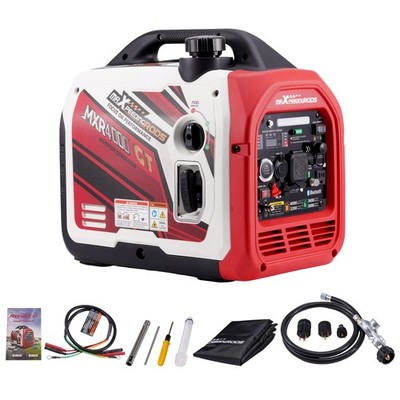 4000W Dual Fuel Generator Gas LPG Portable  Inverter Bluetooth Start for Camping