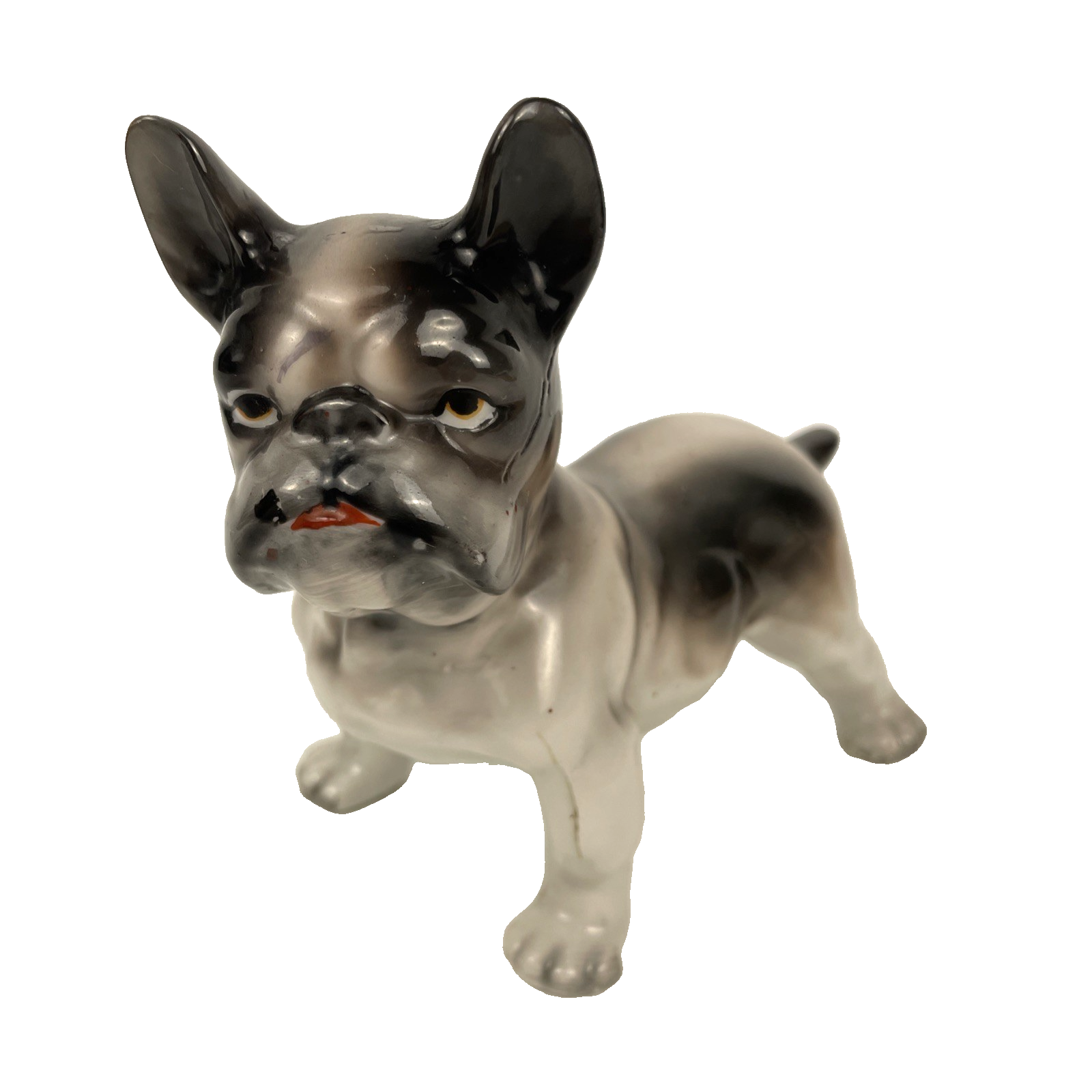 VTG French Bulldog Porcelain Figurine Japan 5