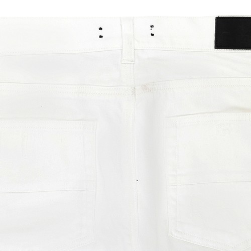 Pre-owned Amiri Mx1 White Skinny Jeans Size 32 $1090