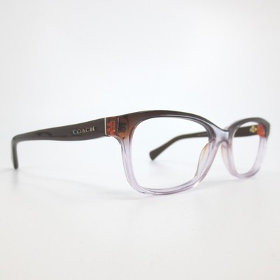 Coach HC 6089 Eyeglasses Purple Brown Gradient Cat Eye Frames 51-16-135 5401