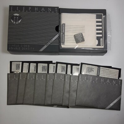 Elephant Memory Systems Single Sided Double Density Partially Used - PLEASE READ
