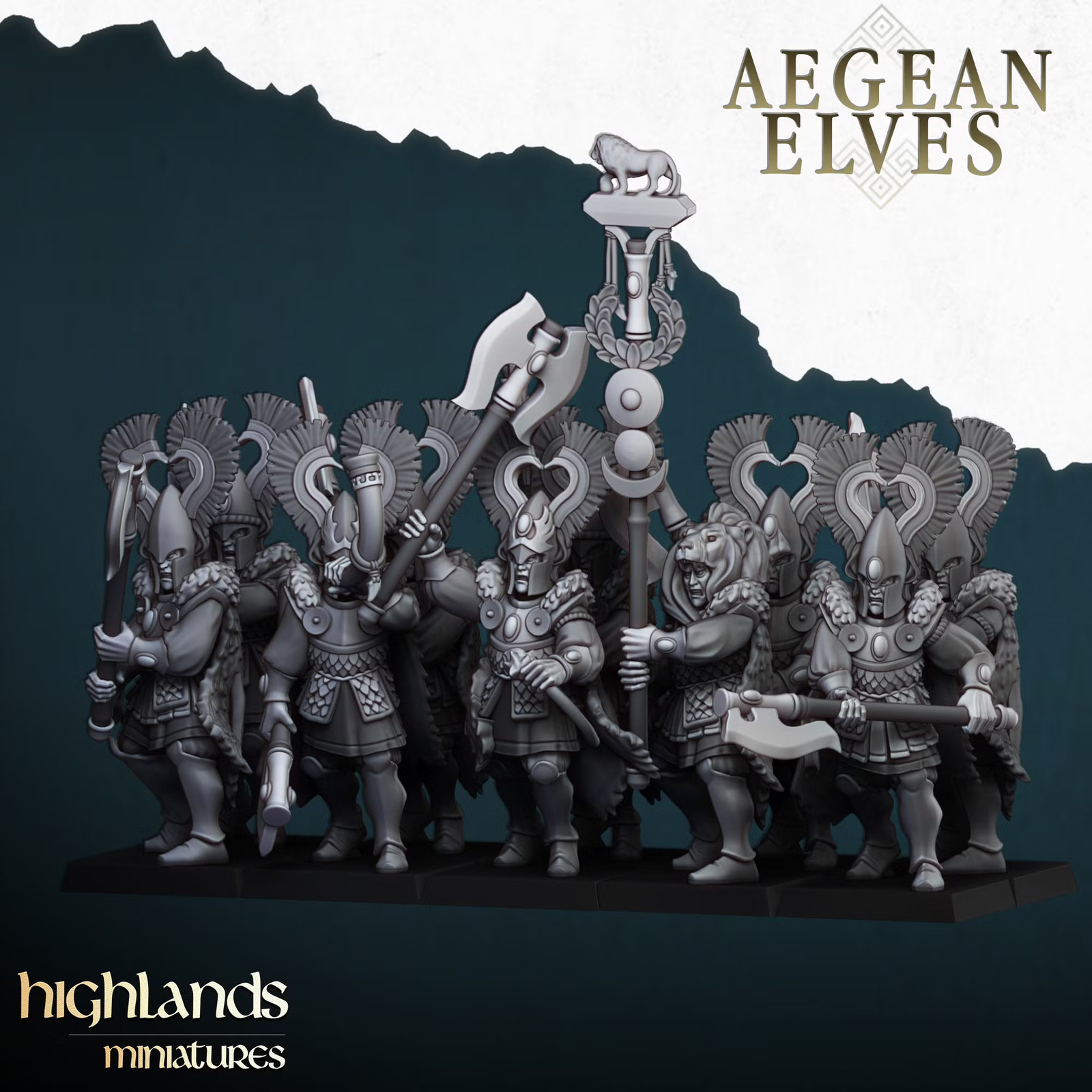 Nemean Lions Unit Set | 32mm Fantasy Infantry Miniatures | Highlands Miniatures