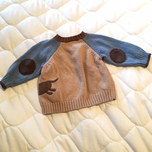 Gymboree Baby Boy Sweater 3-6M Brown Blue Dachshund