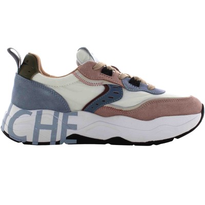 Pre-owned Voile Blanche A24us Low Women's Sneakers 0012017475.10.3m51 Club105 In White / Pink