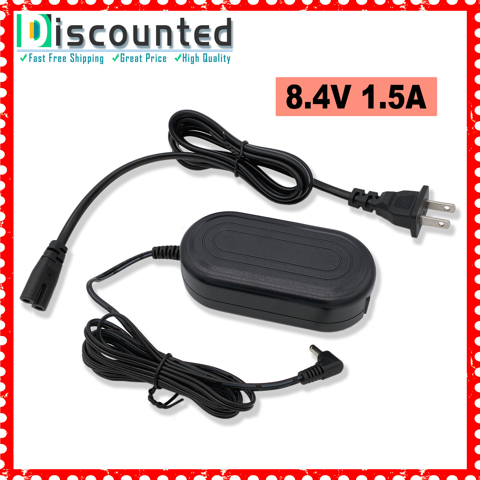 CA-570 AC Adapter Charger for CANON VIXIA HF M30 M31 M32 M300 M301 HD Camcorder