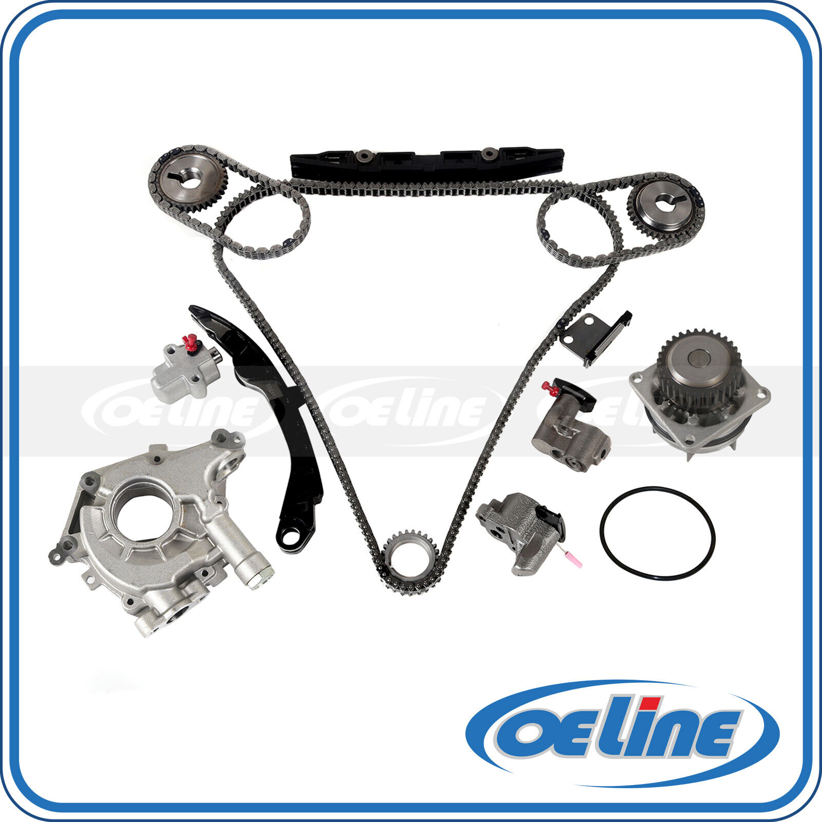 Fit 02-08 Infiniti FX35 M35 Nissan 350Z Timing Chain Kit w/ Water Oil Pump Set Fit 02-08 Infiniti FX35 M35 Nissan 350Z Timing Chain Kit w/ Water Oil Pump Set