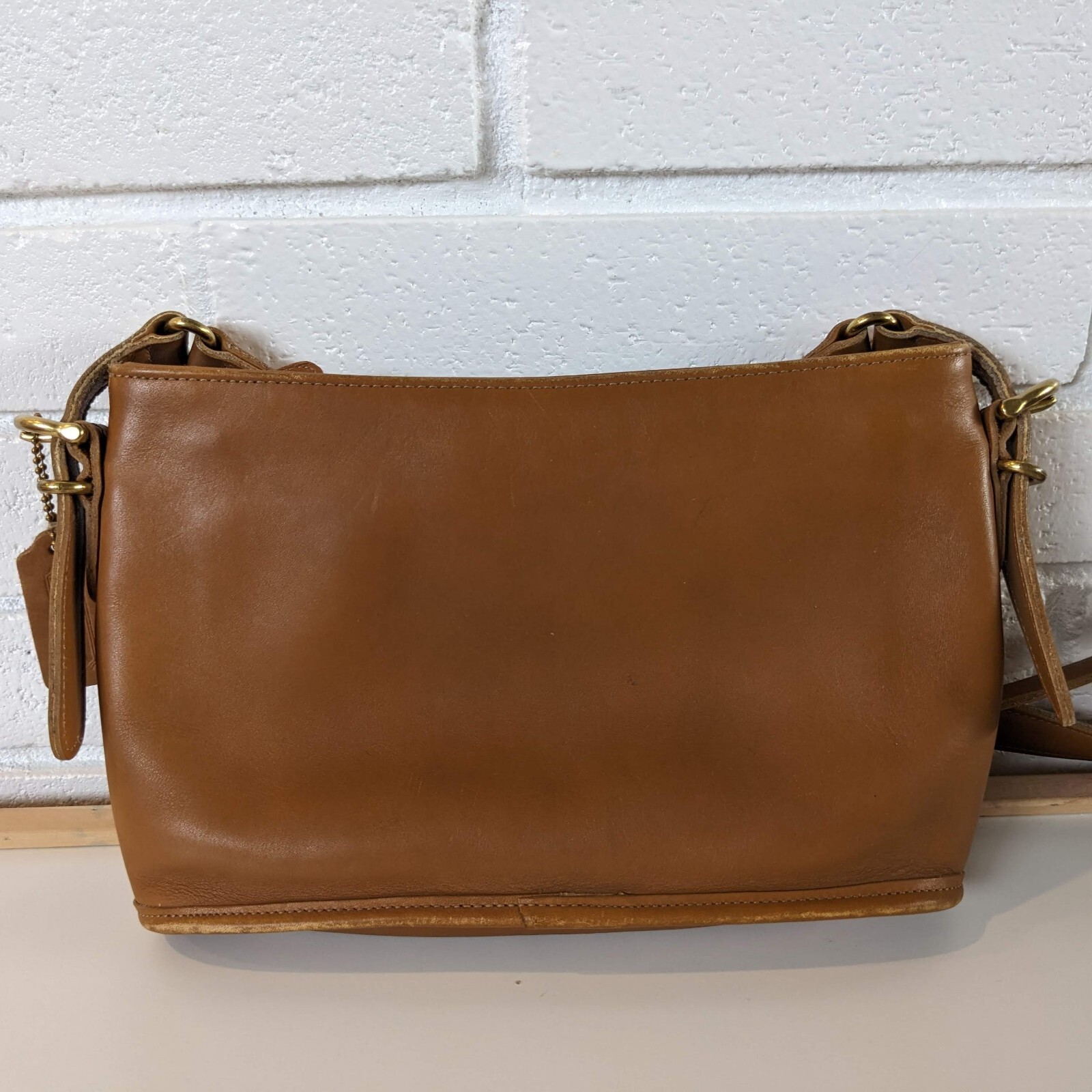 バッグ Vintage Coach Saddle Bag Tan Old Model Vintage COACH Tan Leather Shoulder Saddle Bag Purse 3624 - Etsy