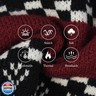 ROZKITCH Dog Sweaters for Small Medium Dogs Boy Girl, Christmas Sweater Holiday Outfit, Classic Fair Isle Pattern Knit Pullover, Warm Winter Clothes for Cats Small Dogs DarkRed M