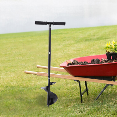 Manual Fence Post Hole Auger Soil Digger Hole Borer Hand Digger Durable