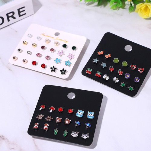 30 Pairs Hypoallergenic Earrings for Girls Teens Women Sensitive Ears Cute Studs