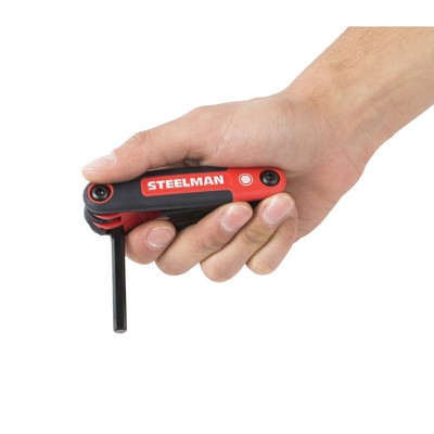 Steelman 9 Piece Folding Hex Key Allen Wrench Set SAE 41929