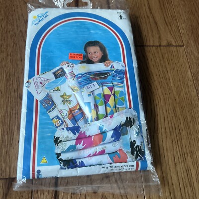 Vintage Intex Wet Set Kid Stuff Rider 30'' x 21'' Float 1994 item #59160 NOS  221