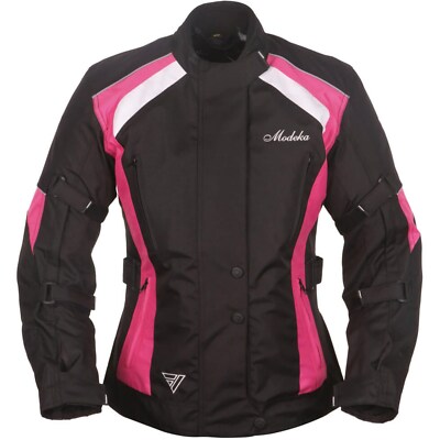 Modeka Janika Lady Damen Motorrad Jacke wasserdicht Touring schwarz-pink