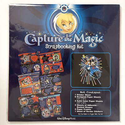 Disney Capture the Magic Scrapbooking Kit Makes 6-8 pgs Space Dinosaur Ride 12''