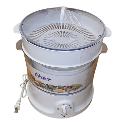 Oster 8 quart Food Steamer Rice Cooker 4714 Vintage  Vegt Meat Seafood Rice NEW