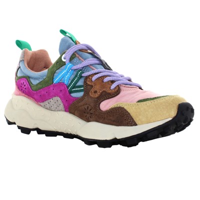Pre-owned Flower Mountain A24us Women Low Sneakers 0012017817.01.1e97 Yamano 3 Woman In Pink