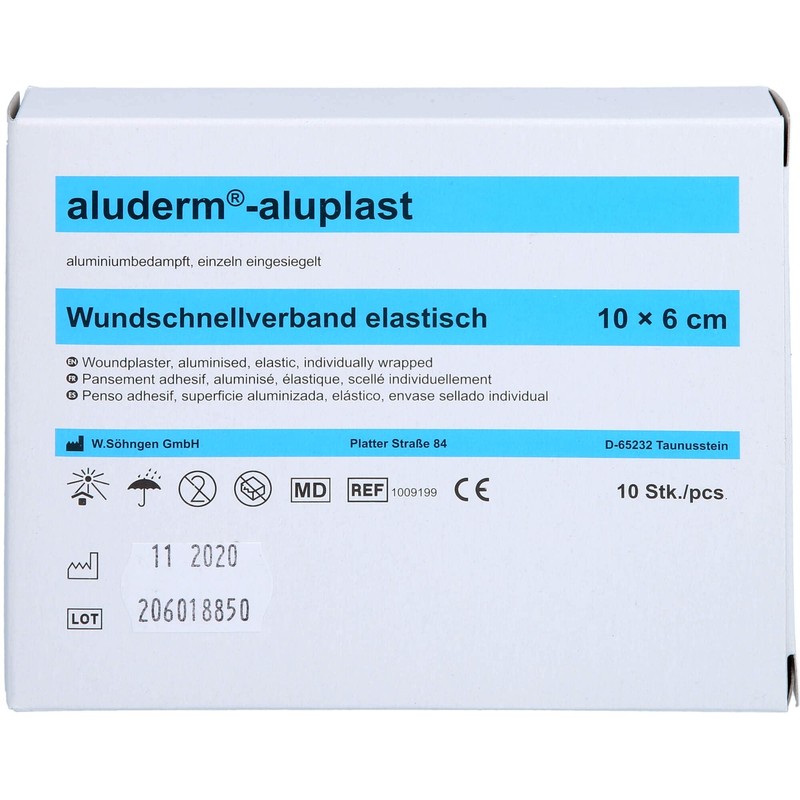 Aluderm-Aluplast Elastisch 1 M X 6 Cm Wundauflage 1 Pc Pansement