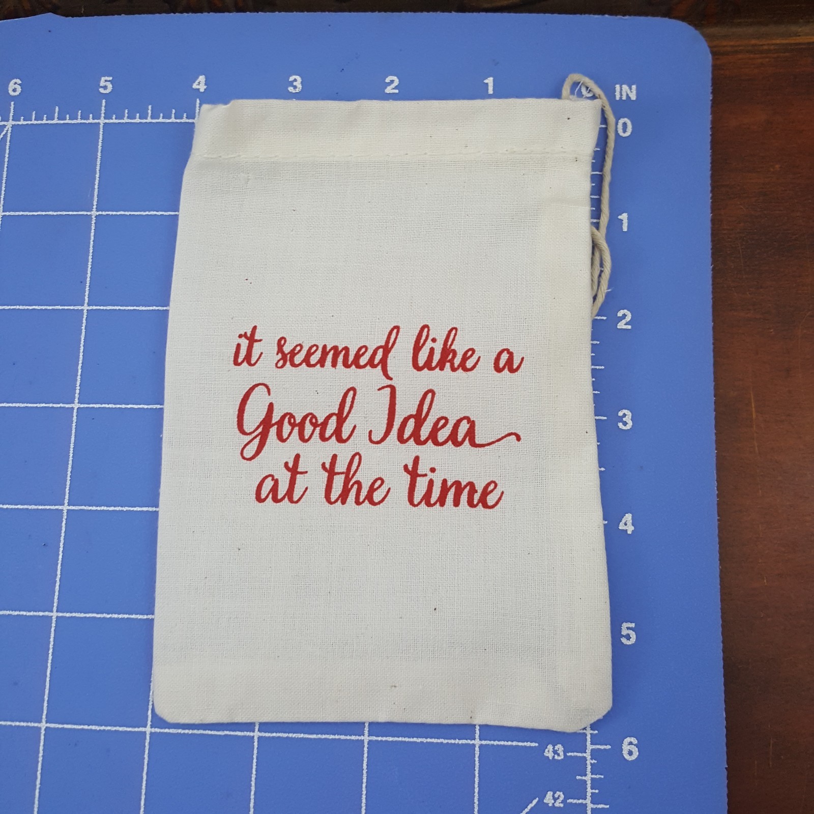 Cotton muslin bags 4 X 6 drawstring sack lot of 10 It seemed like a good idea