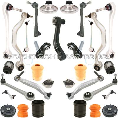 FRONT REAR CONTROL ARMS BALL JOINT MOTOR STRUT MOUNTS TIE RODS FOR BMW E39 540i