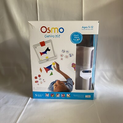 Osmo Genius Kit for iPad Learning Games words numbers kids 901-00001 Read Desc