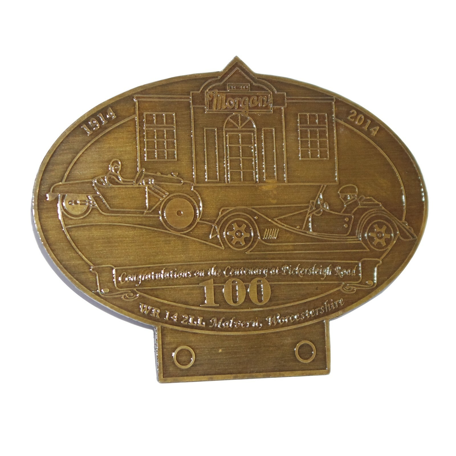 100 Years Congratulations On The Centenary At Pickersleigh Road Morgan Badge  