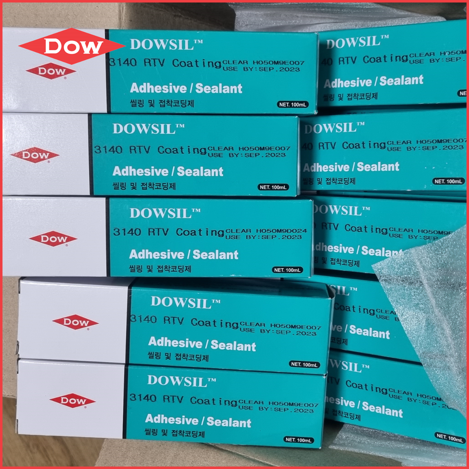 x40 BULK PACK - DOW DOWSIL Adhesive Sealant 3140 RTV 100ml CLEAR DOW CORNING