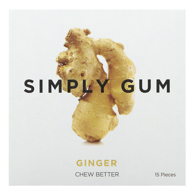 Chewing Gum, Ginger , 15 Pieces