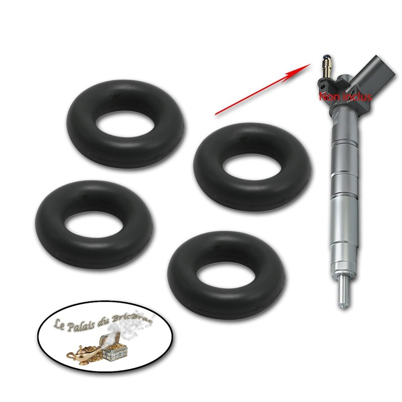 4 Joints Toriques - Retour Injecteur Adaptable Bosch/Siemens Piezo