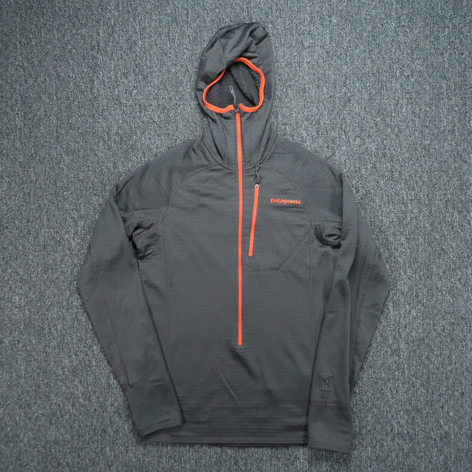Patagonia Hoodie Men Extra Small Gray R1 Hoody Waffle Knit