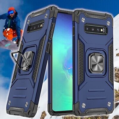 For Samsung Galaxy S10/S10+ Plus/S10e Case Shockproof Ring Stand Phone Cover
