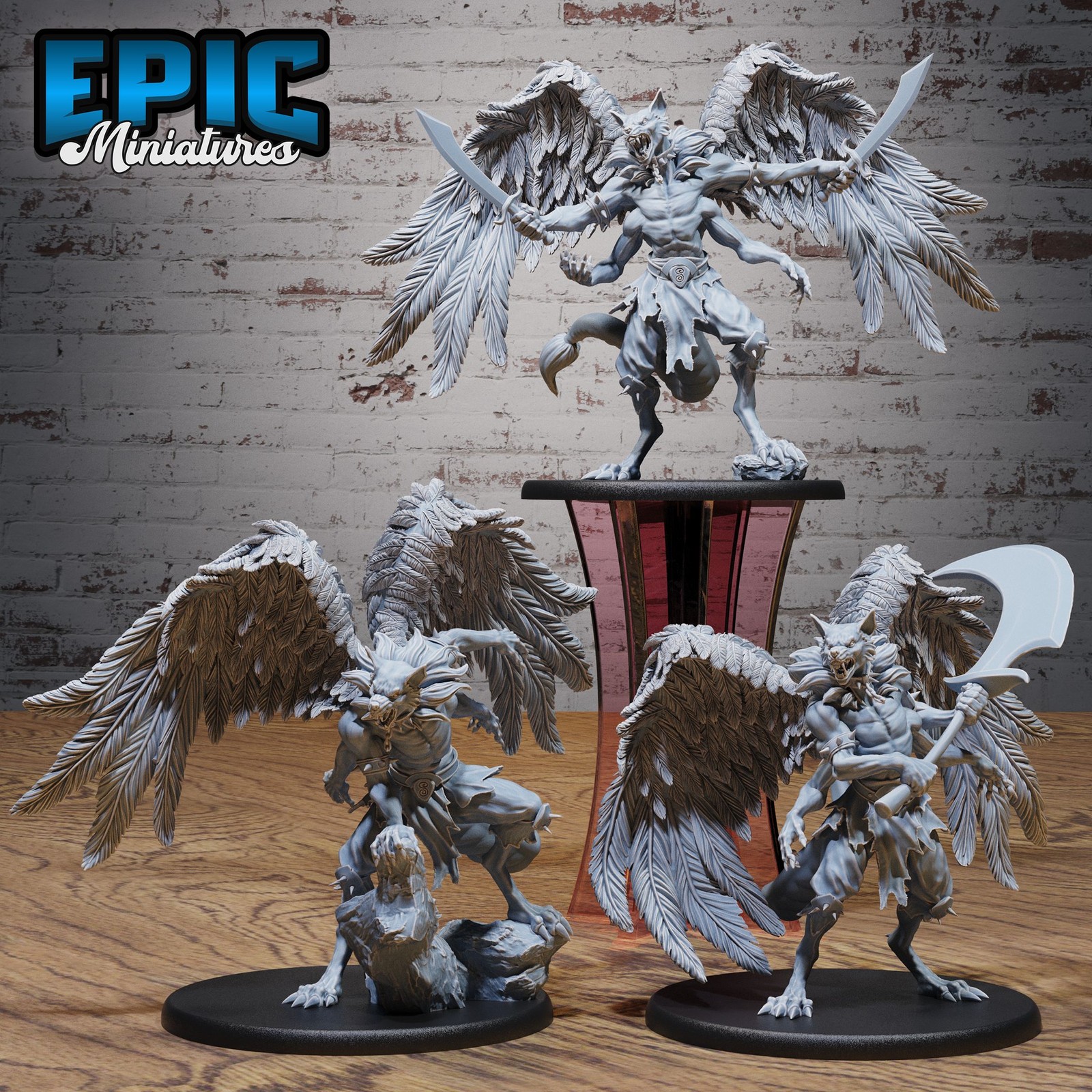 Deathsnatcher – Winged Beast Miniature | Epic Miniatures | Heavenly Battle Set