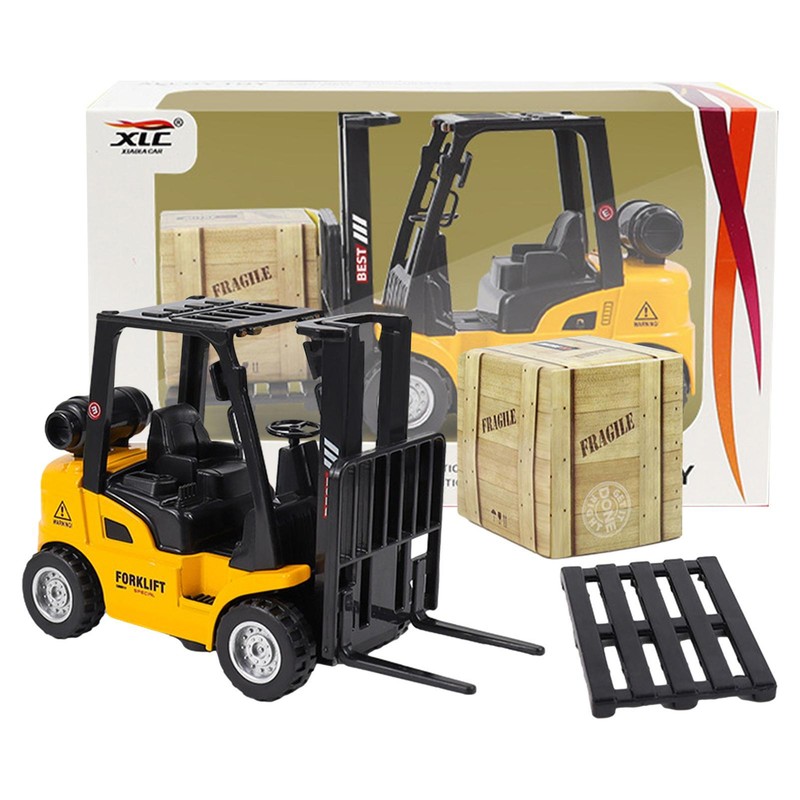 Forklift Inertia Toy Metal Truck Model Toy Pull Back Forklift for Kids Gift New