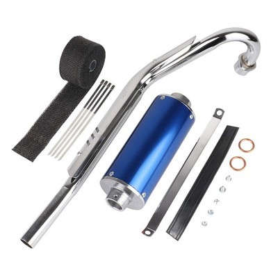 HTBCCHB High Performance 28MM Exhaust Muffler Silencer Head Pipe Set With Heat W