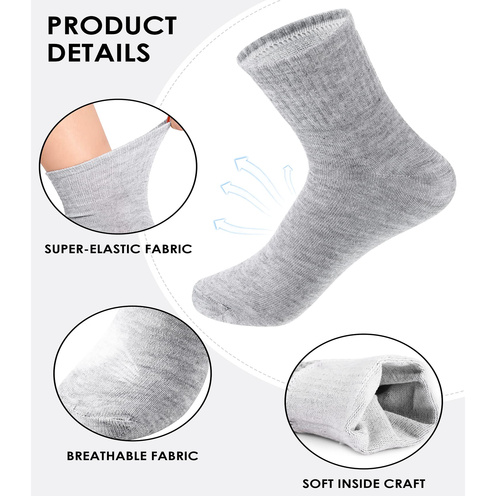 Lot 1-3 Pairs Mens Womens Ankle Quarter Crew Socks Sport Casual Cotton Socks US