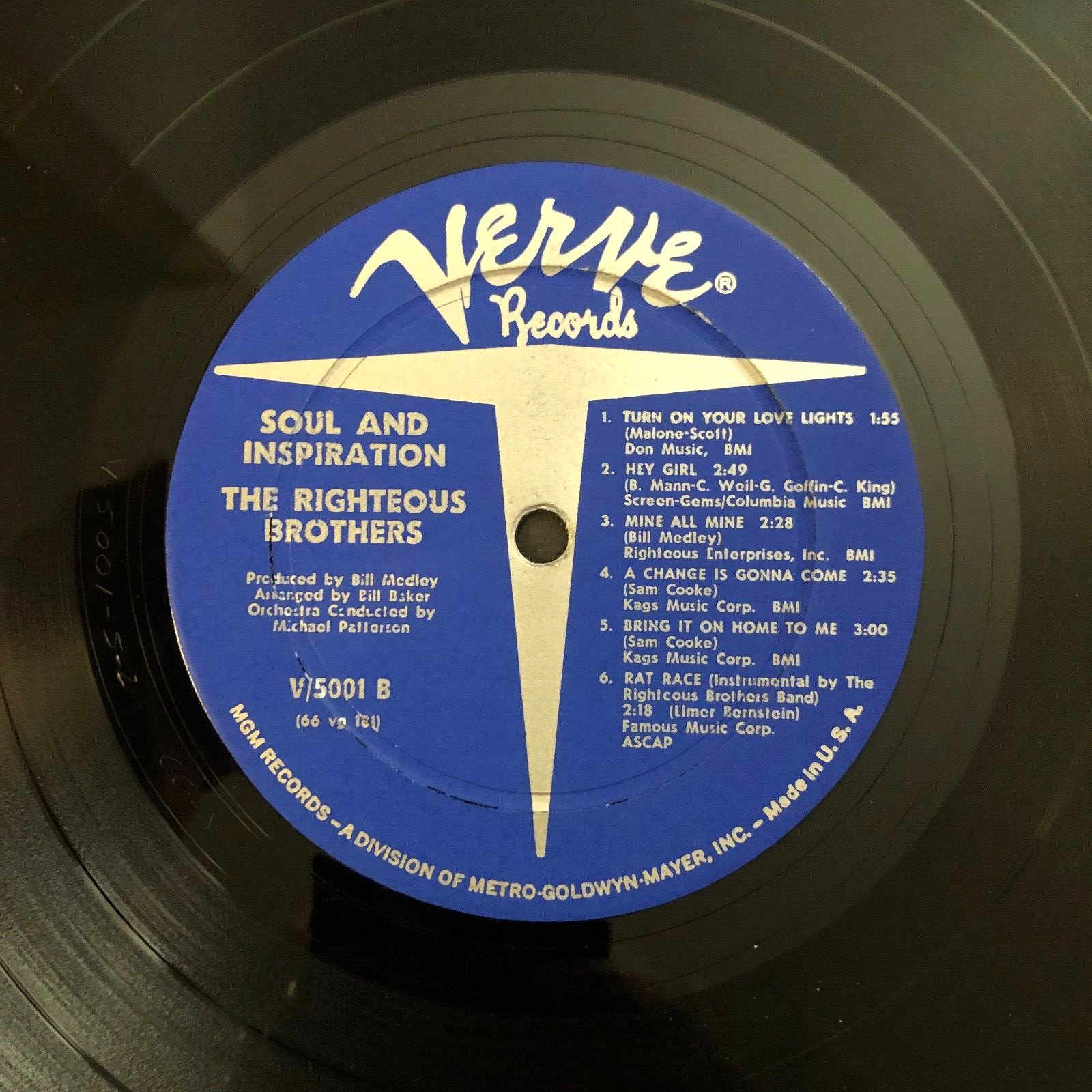 2 The Righteous Brothers Soul & Inspiration Original 1966 Verve Just Once In My