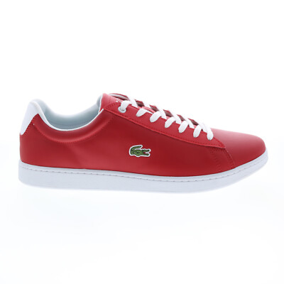 Lacoste Hydez 0721 1 P Sma Мужские Красные Кожаные Кроссовки Lifestyle Обувь 8