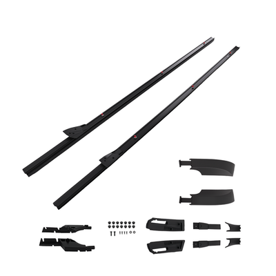 Pair Roof Rails Bars Full Length Black For Land Rover Discovery 3/4 2004-2018