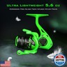KastKing Zephyr Spinning Reel Green Size 500,Light to 5.6oz, 6+1BB Smooth Powerful Fishing Reel, FreshandSaltwater Fishing Reel, Oversized Stainless Steel Main Shaft
