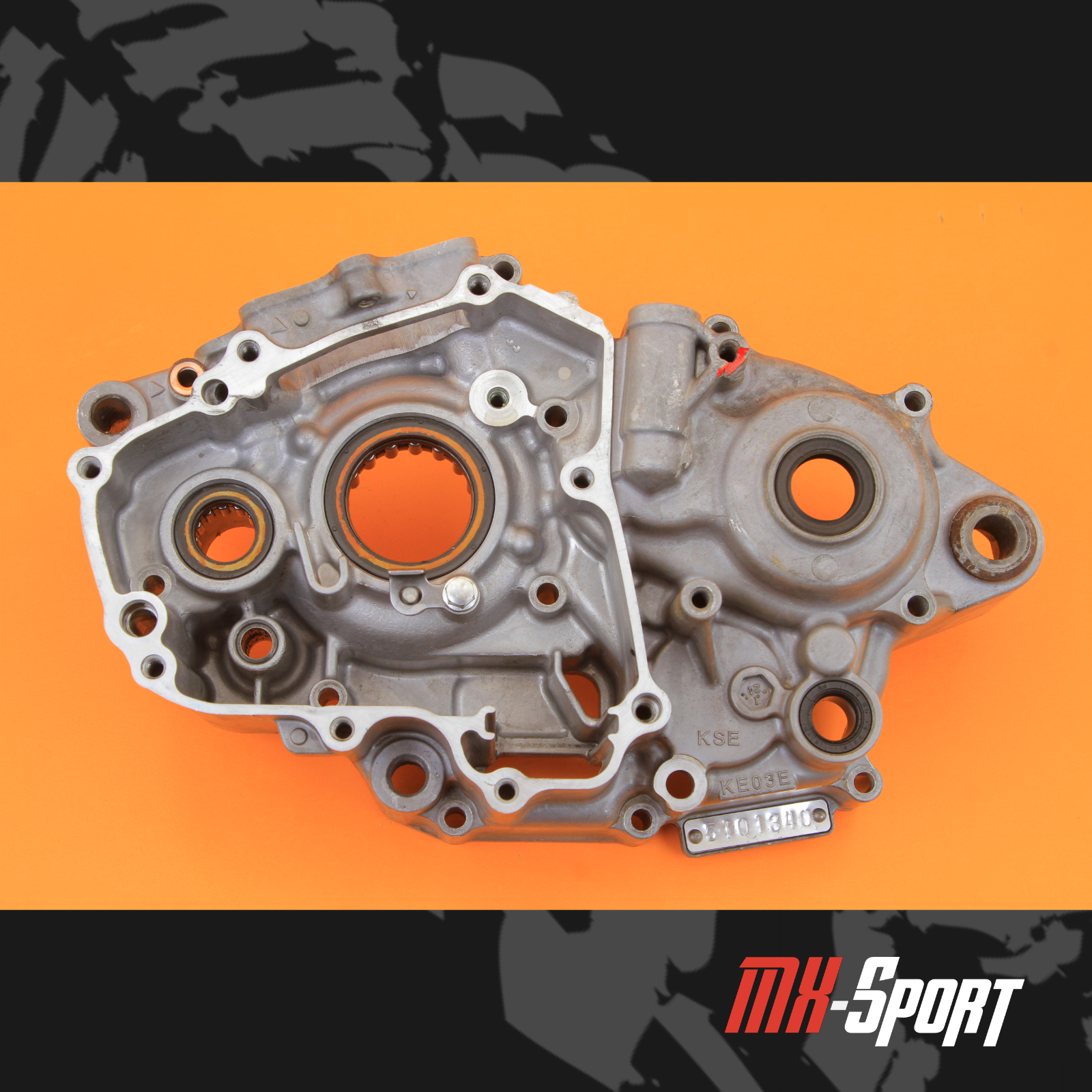 07-09 2008 CRF150R CRF150 OEM Left Engine Crankcase Crank Case Bottom End