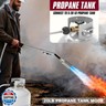 Propane torch weeds burner kit, large propane torch high BTU, Blow Torch with 1lb Propane Converter 10FT Braided Hose, Heavy Duty Flamethrower with Turbo Trigger for Weeding,Roofing, Melting Ice/Snow