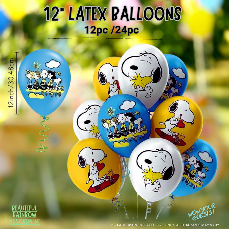 Snoopy Dog BALLOONS PARTY SUPPLIES BIRTHDAY DECORATION BALLOON TABLEWARE CUP