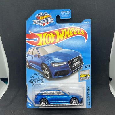 2019 Hot Wheels Factory Fresh #2/10 '17 AUDI RS 6 AVANT Wagon Blue
