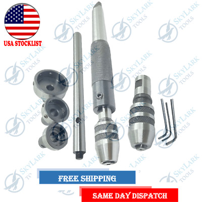Lathe Tailstock Tap & Die Holder set Sliding Floating Type MT2 Shank Kit Of 8PC