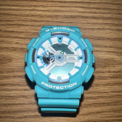 ✨レアカラー✨ターコイズブルー CASIO G-SHOCK GA-110SN Casio G-Shock GA-110SN Vintage Turquoise Blue Men's Watch