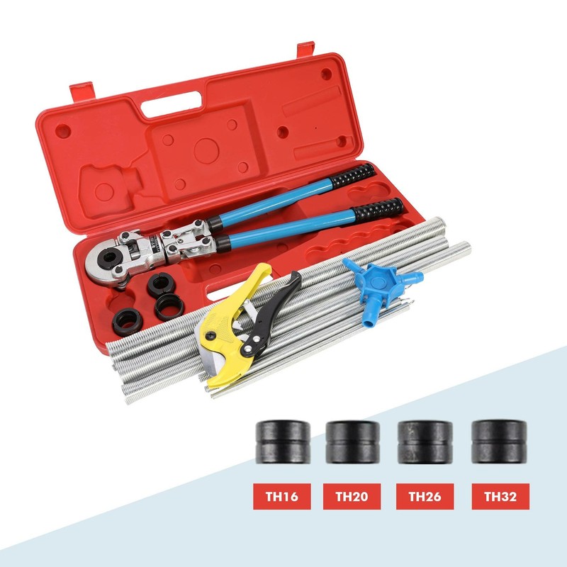 Presszange TH-Kontur Rohrpresszange 16 20 26 32mm Pressbacken 360° Alu PEX