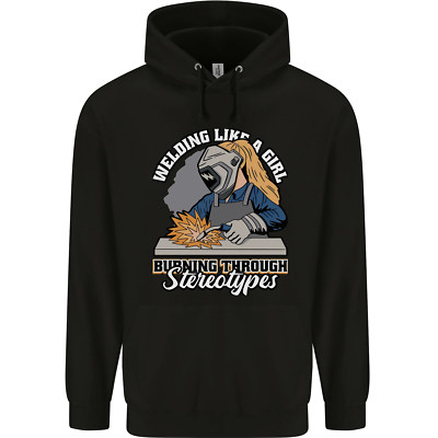 Welding Like A Girl Funny Welder Hommes Sweatshirt À Capuche