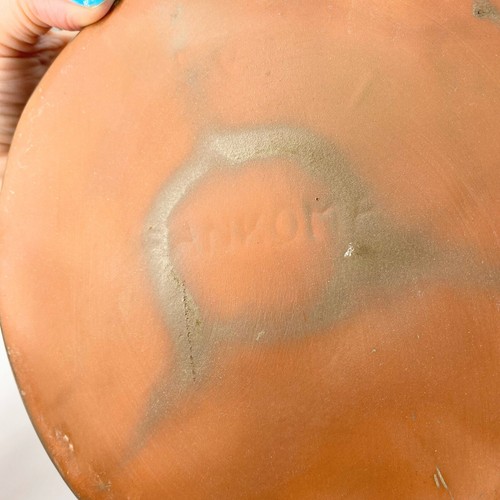 MCM Frankoma Pottery Brown 2 Qt Baker Casserole Dish Plainsman Open Handles 5V