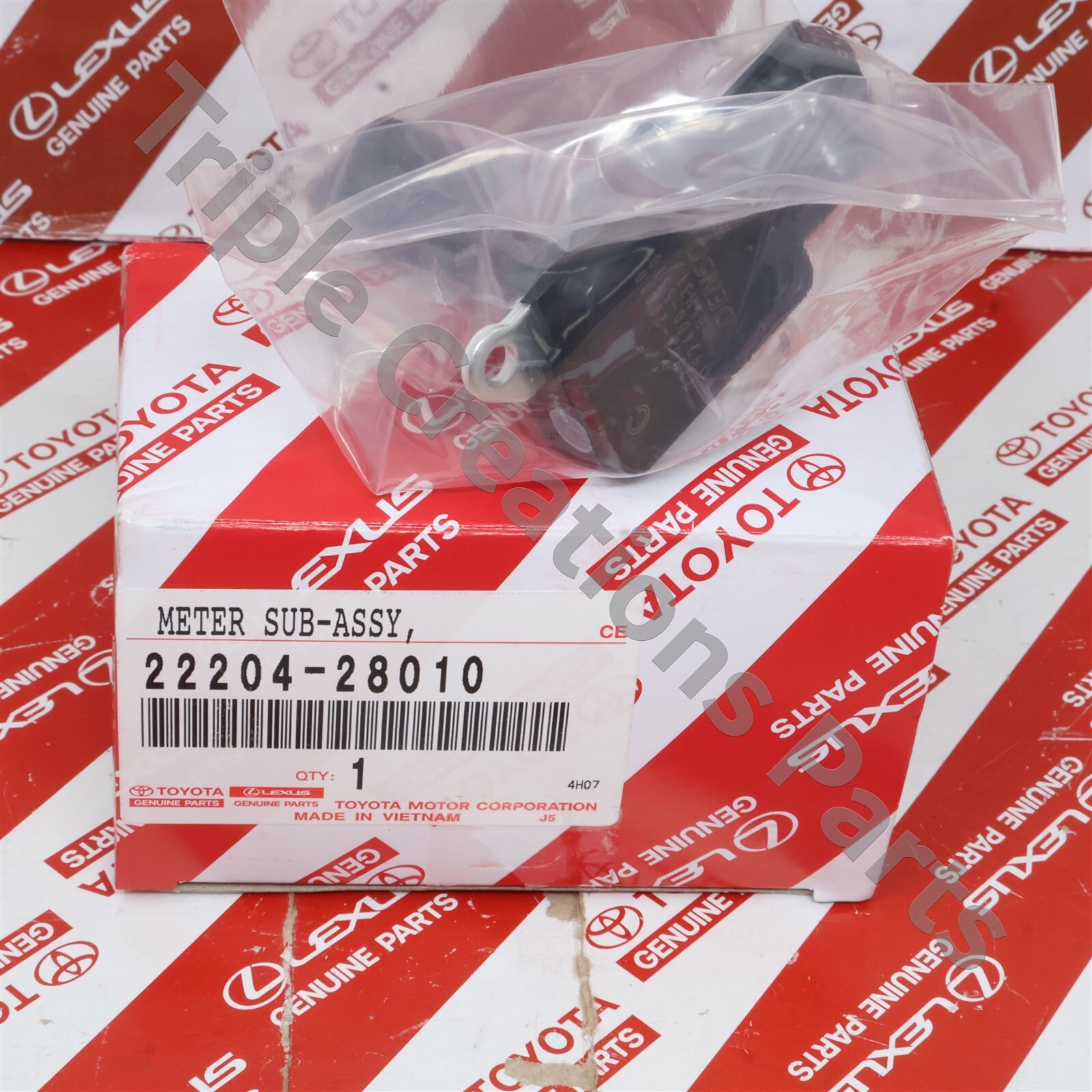 Genuine Toyota 22204-28010 Meter Sub-Assy Intake Air Flow Genuine Toyota 22204-28010 Meter Sub-Assy Intake Air Flow